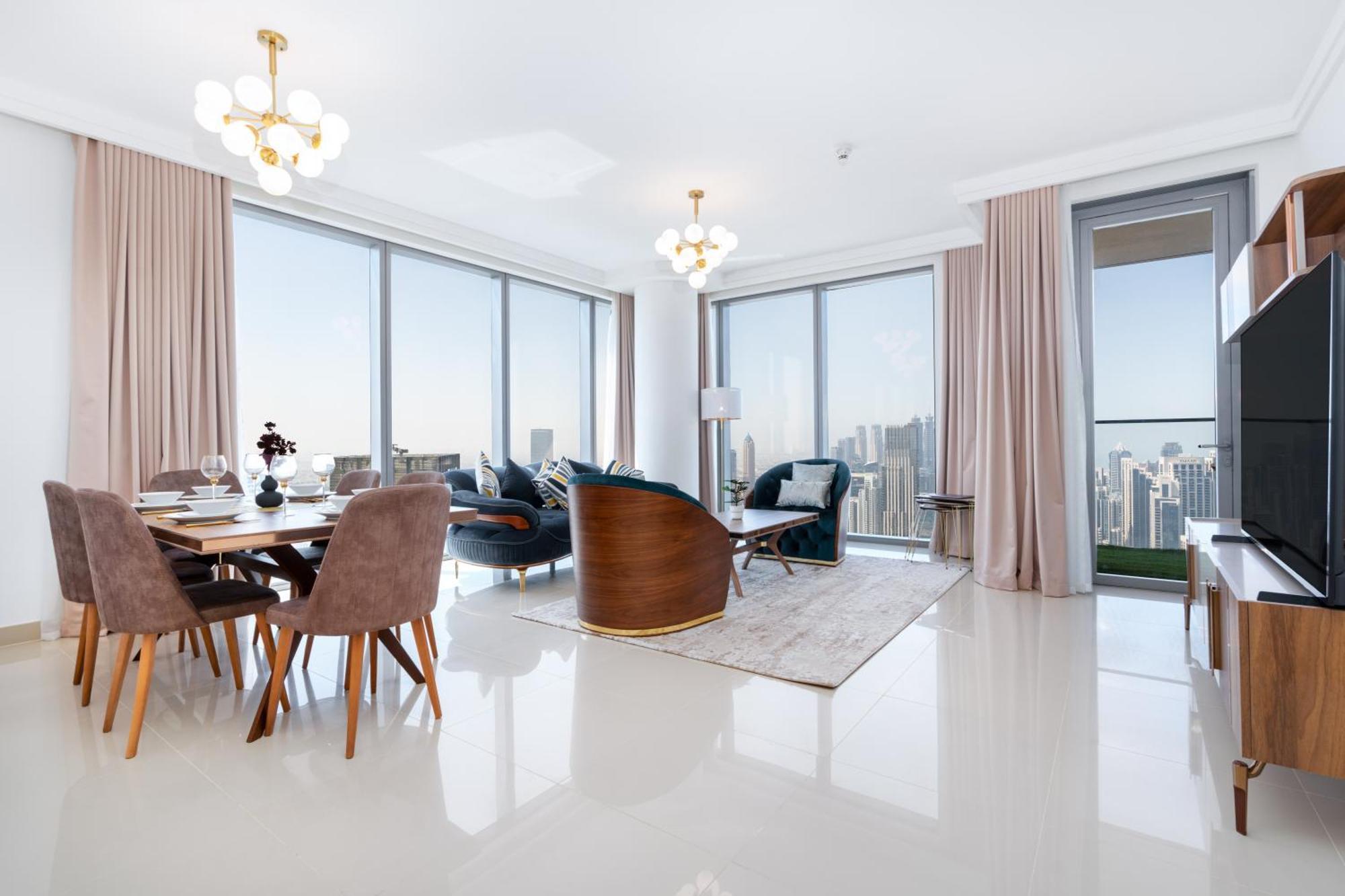 Lux Apt-Burj View Opp. Dxb Mall Dubai Bagian luar foto