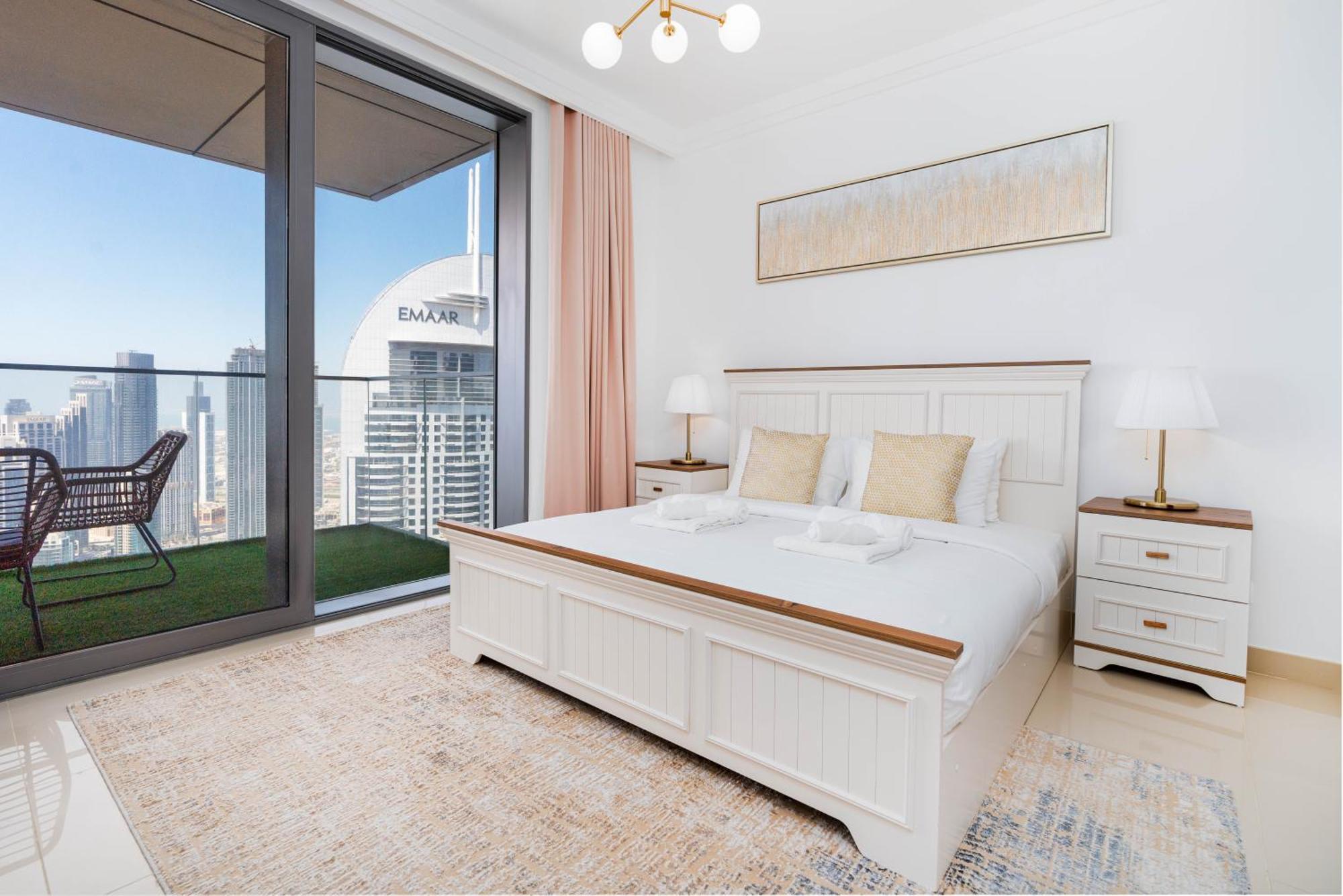 Lux Apt-Burj View Opp. Dxb Mall Dubai Bagian luar foto