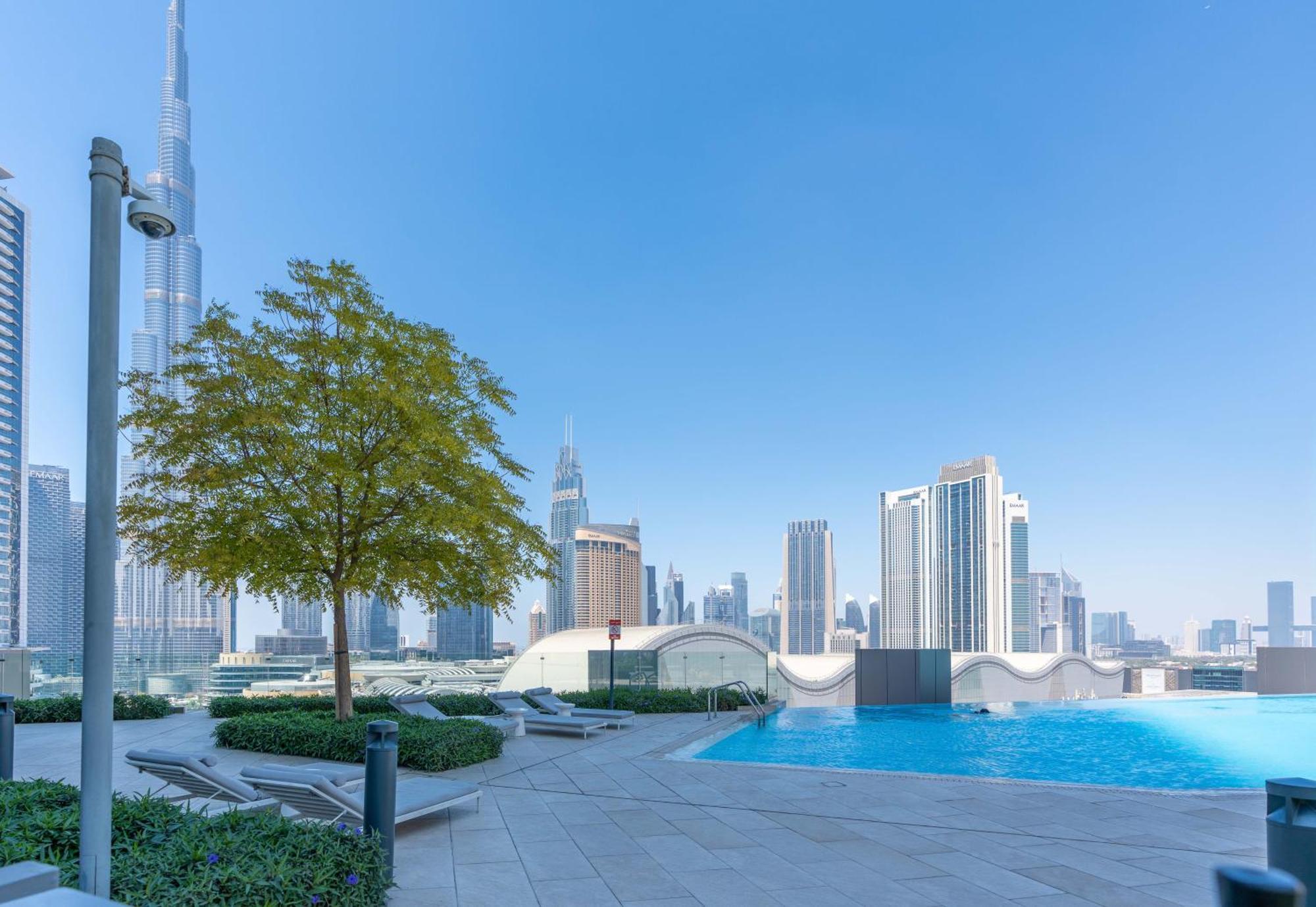 Lux Apt-Burj View Opp. Dxb Mall Dubai Bagian luar foto