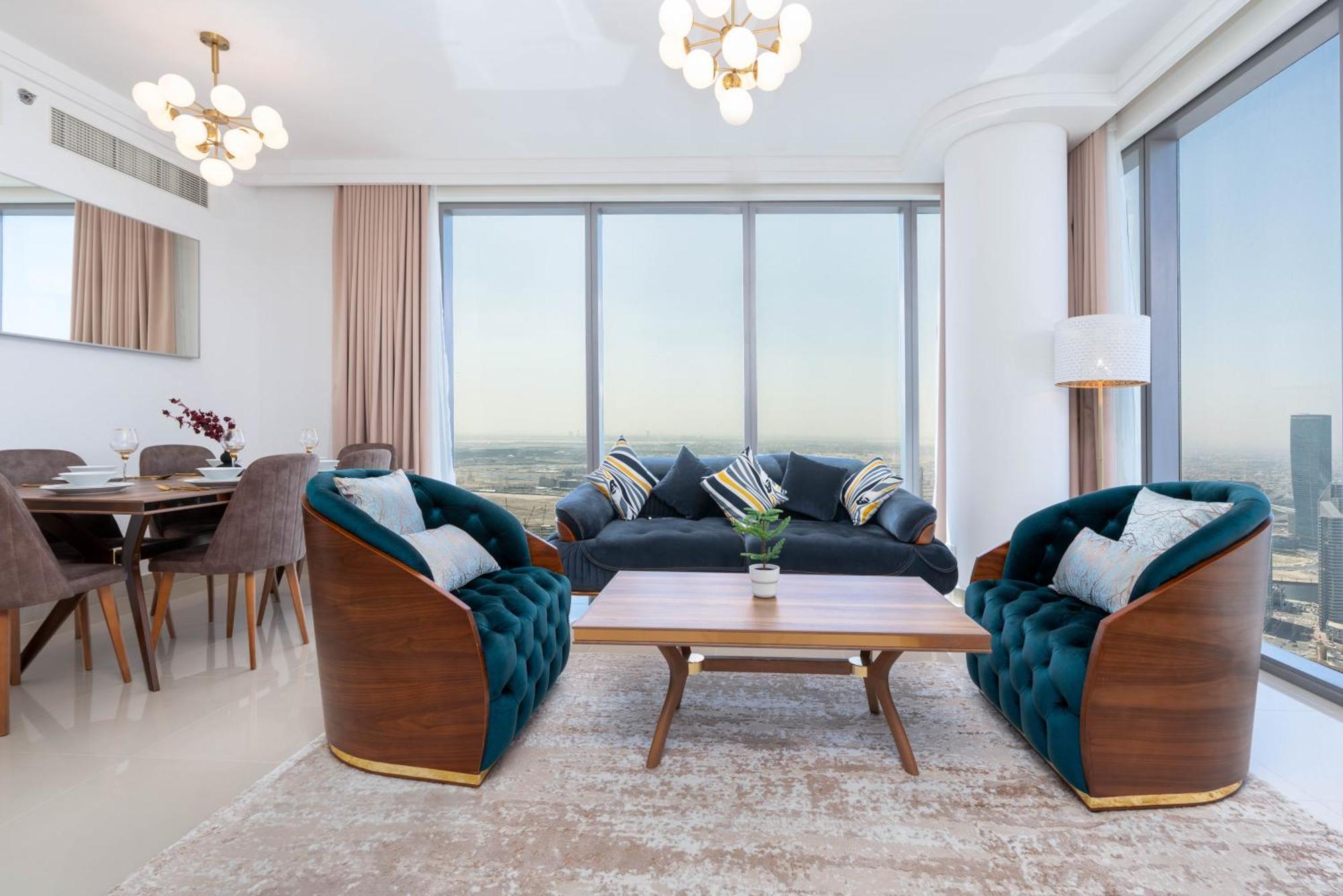 Lux Apt-Burj View Opp. Dxb Mall Dubai Bagian luar foto